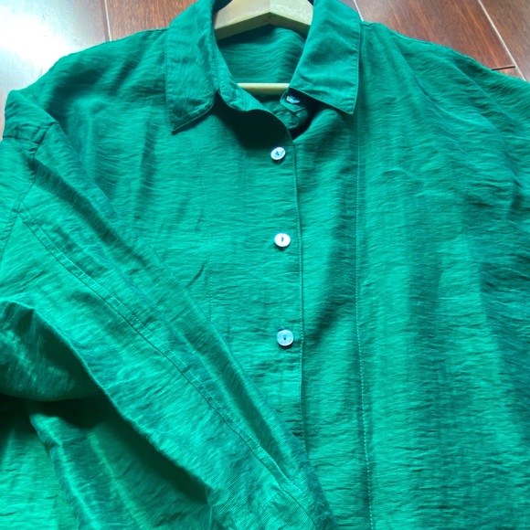 Button down shirt, tried on only once,Material: 43% TENCEL,35% HEMPL ,22% NYLON - Picture 1 of 10